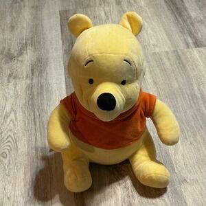 Disney The Big‎ One Winnie the Pooh Plush Toy Orange Shirt Stuffed Animal Kids